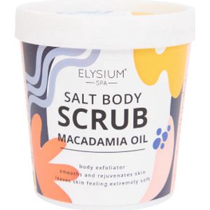 Elysium Spa Bodyscrub - Macademia Oil | 1x 200g - Macademianoot - Zout Scrub