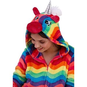 Onesie, Jumpsuit Unicorn ""Rainbow"" multicolor design hooded super soft