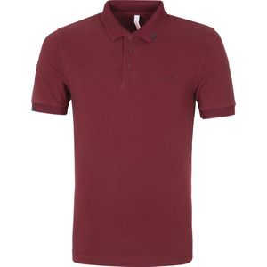 Sun68 - Polo Vintage Solid Bordeaux Rood - Modern-fit - Heren Poloshirt Maat XL