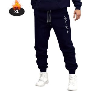 Nivard Trainingsbroek Heren - Sportbroek - Trainingsbroek Lang - Trainingspak - Sportkleding - Marineblauw 2 - S