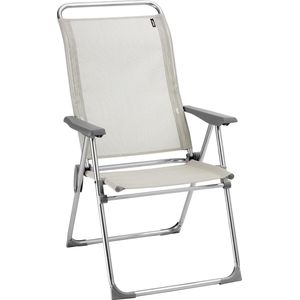 Goodivery ® Comfortabele Opvouwbare Tuinstoel voor Buiten en Camping, Aluminium Frame, Beige Kleur