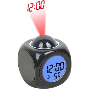 Solacis Wekkerradio Met Projectie - Wekkerradio - Digitale wekker - Wekkerradio kinderen - Wekker met projectie op plafond - Must have!