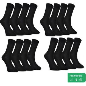 Emre Socks, Bamboe Sokken, Business & Vrije Tijd, 16 Paar, Zwart, 39-42