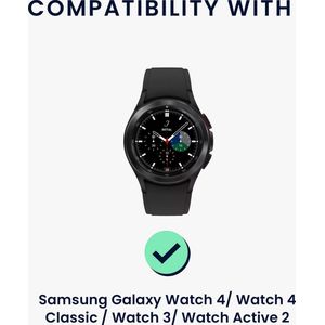 kwmobile Horloge standaard geschikt voor Samsung Galaxy Watch 4 / Watch 4 Classic / Watch 3 / Watch Active 2 Laadstation - Oplaad houder - Lichtgewicht siliconen houder in zwart