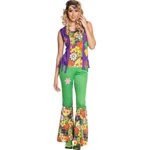 Boland - Kostuum Woodstock vrouw (M) - Volwassenen - Hippie - 60's & 70's - Hippie & Flower Power