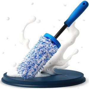 Microvezel Velgenborstel - Verwisselbare Borstelhoes voor Zachte en Effectieve Velgenreiniging