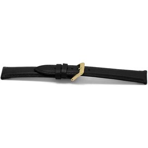 Horlogeband I146G Dover Zwart Goud 24x22 mm