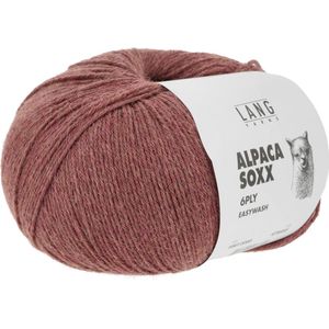 Lang Yarns Alpaca Soxx 6 draads 0060 Bruinrood