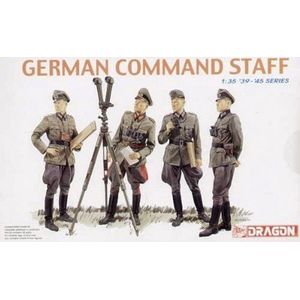 1:35 Dragon 6213 German Command Staff - Figures Plastic Modelbouwpakket