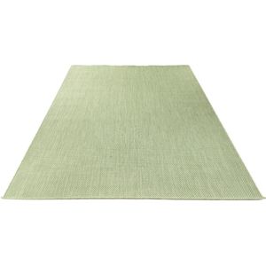 Laagpolig Effen Vloerkleed Voor Binnen en Buiten Groen-200 x 280 cm