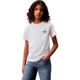 Calvin Klein - CHEST MONOGRAM T-SHIRT - T-shirt - Bright white - Voor Kinderen tot 16 Jaar