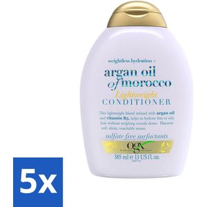 OGX - Argan Oil of Morocco - Conditioner - Lichtgewicht - Voedend - 385 ml - Bulkverpakking - 5 stuks