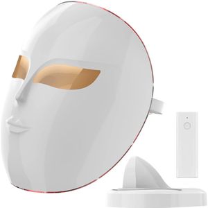 Molain 3in1 LED Gezichtsmasker - Rood licht therapie - Gezichtsverzorging - Anti-aging - Blauw & oranje licht - 1200 lampjes