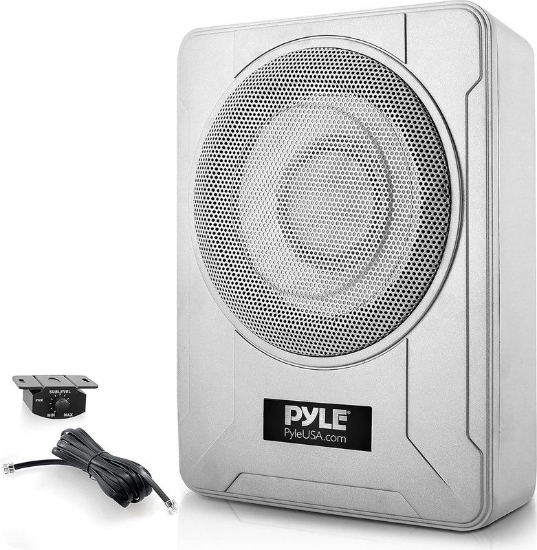Pyle - Subwoofersysteem - Subwoofer - Zilver - Compact Actief Marine Onderzit