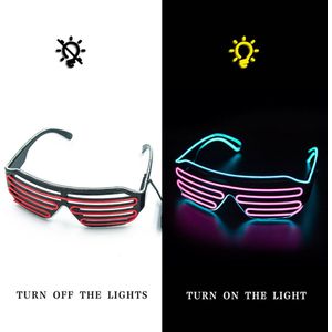 Glow in the dark bril - Lichtgevende bril - Feestje - Fuif - Carnaval - Cadeau - LED - Origineel kado