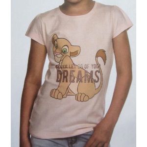 Lion King t-shirt roze maat 116-122