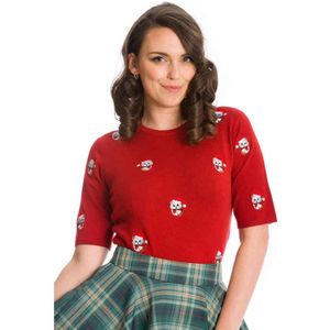 Dancing Days - HOLLY CAT Kersttrui - XL - Rood
