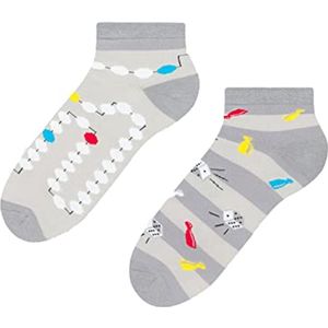 Funky Laag Uitgesneden Dames Sokken met Vreemde Patronen voor Sport en Dagelijks Gebruik