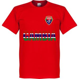 Gambia Team T-Shirt - Rood - L