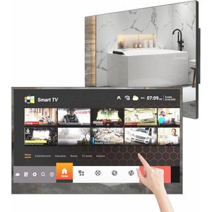 27 inch Touch Screen Smart Mirror TV - Waterproof Bathroom Television - Full HD 1080P with Wi-Fi and Bluetooth