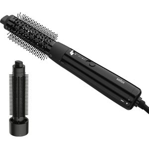 Braun AS1.5 BRAS150E Föhnborstel - 2 Verwisselbare Opzetstukken - 32mm Thermische Borstel - 25mm Harde Borstel - 3 Temperaturen / Snelheden - Perfect voor korter haar -300W