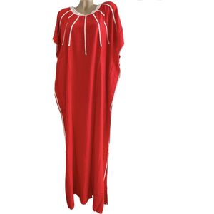 Kaftan - Maxi Jurk Ones size 38-44 rood