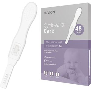 LUVION® Ovulatietest Midstream – 48 stuks – XL verpakking voor meerdere cycli – Betrouwbare eisprongdetectie – Urine opvangen niet nodig
