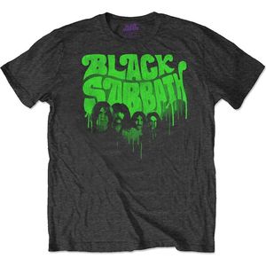 Black Sabbath - Graffiti Heren T-shirt - S - Zwart