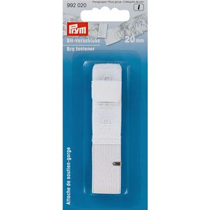 Prym BH verlengstuk 20 mm - 1 haaks - 2 cm met 1 haak - 3 standen - wit bh verlenger - tussenstuk