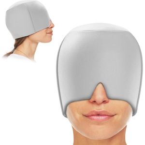 ApexArte® Migraine Masker - Hoofdpijn Muts - Directe Verlichting - Grijs