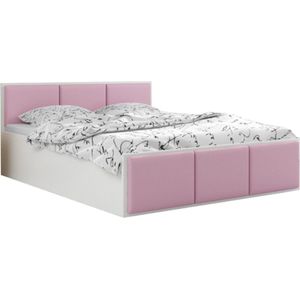 Bed Panamax 140x 200 cm incl matras Wit Roze