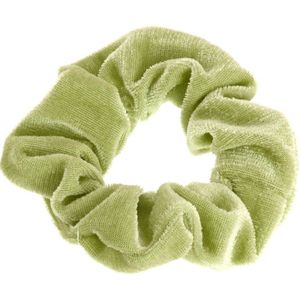 Velvet scrunchie licht groen