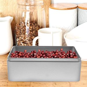 Mrs. Jones Premium Collection - Metalen theedoos - Rechthoekig - Kleine koekjesdoos - Blik met deksel - Theeblaadjesdoos - Koffie opbergdoos