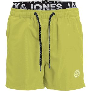 Jack & Jones Junior Zwemshorts Jongens JPSTFIJI Dubbele Waistband Lime Groen - Maat 152 - Zwembroek