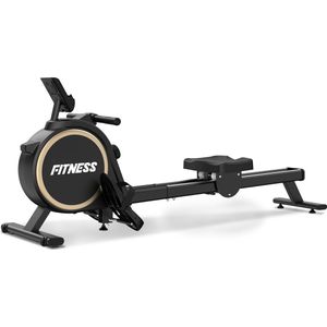 Opvouwbaar Roeimachine met Bluetooth - Magnetische Roeitrainer - met LCD-scherm en 16 weerstandsniveaus - Maximale capaciteit 160 KG - Stil - Zwart