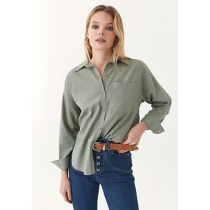 Oversized katoenen overhemd