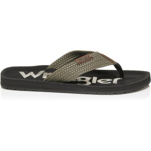 Wrangler Heren Zane Flipflop Men Low Olive/black | Maat: 42