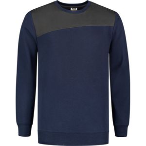 Tricorp Sweater Bicolor Naden 302013 Ink / Donkergrijs - Maat 3XL