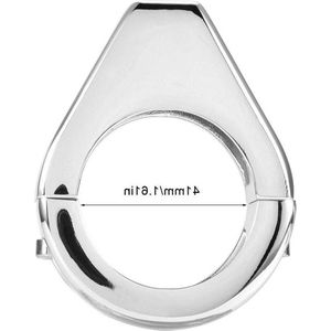 Aluminiumlegering motorfiets gemodificeerde knipperlicht montagebeugel 41mm vorkklemmen - zilver .