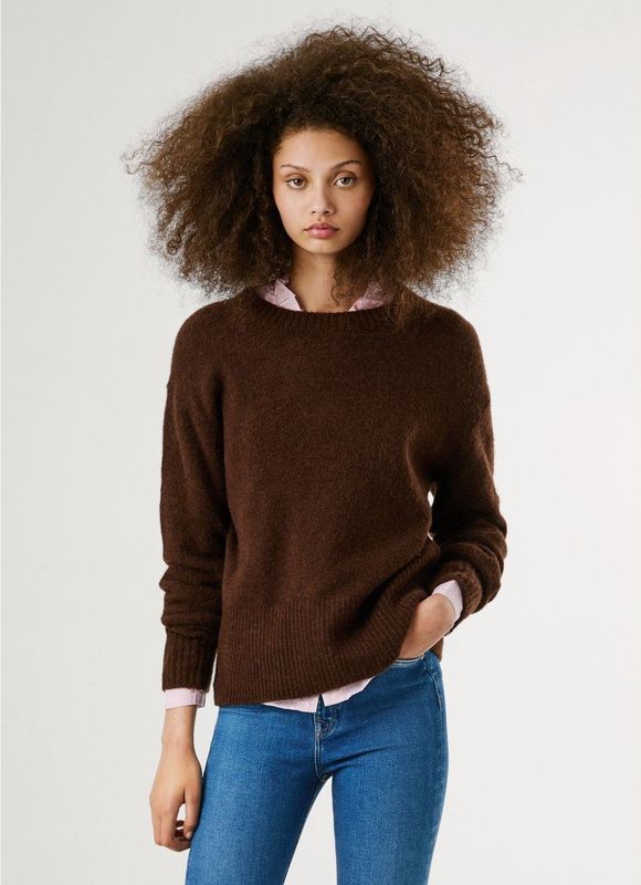 Pepe Jeans - PL7000031 - Trui - Bruin - Casual - Acryl