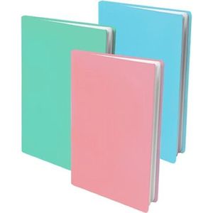 Dresz Rekbare Boekenkaft - Pastel kleuren - A4 - 3-pack