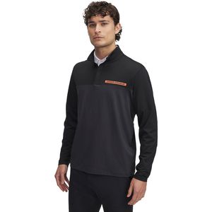 UA T2G 1/4 Zip-Black / Anthracite / Fire