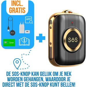 Wiesba WB77S - GPS Alarmknop Ouderen - GPS Tracker - SOS knop - NoodKnop - Alarmknop - Valdetectie - Alzheimer en Dementie - Personenalarmering - GPS Alarmknop Ouderen - GPS SOS-knop senioren