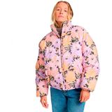 Billabong - Gewatteerde Jas - Geel Lichtlila Zwart Eierschaal - Met Ritssluiting