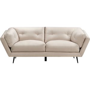 LENVIK - Driezitsbank - Beige - Fluweel