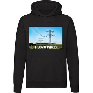 I Love Paris Hoodie | Eiffeltoren | Frankrijk | Nederland | grappig | Unisex | Trui | Sweater | Capuchon