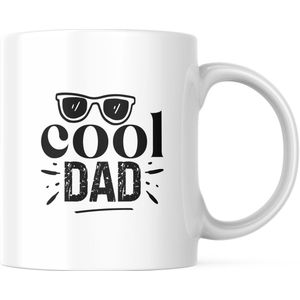 Vaderdag Mok met tekst: Cool dad | Voor Papa | Vaderdag Cadeau | Grappige mok | Koffiemok | Koffiebeker | Theemok | Theebeker