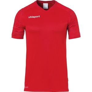 Uhlsport Goal 25 Shirt Korte Mouw Kinderen - Rood / Wit | Maat: 116