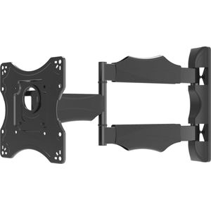 TV-muurbeugel TURN S voor 19-43 inch tv's - Kantelbaar en draaibaar - Universele compatibiliteit - VESA 100x100 tot 200x200 - Zwart tv beugel draaibaar en kantelbaar