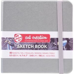 Talens Art Creation Schetsboek Zilver - 80 vellen - 12x12cm